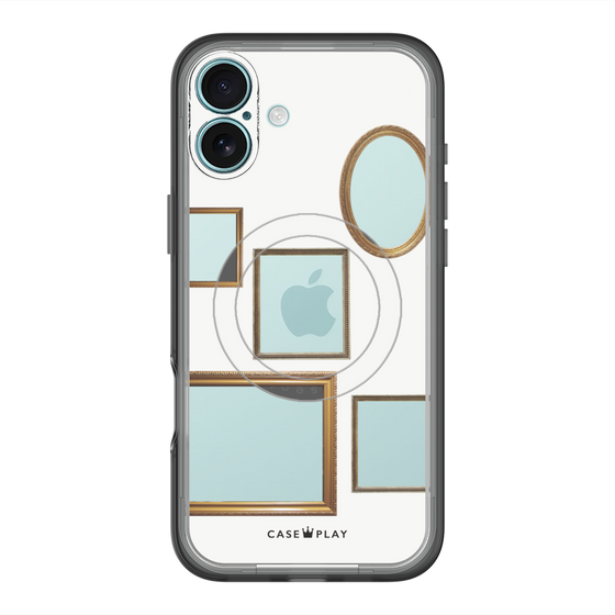 スリムプロテクションプレミアムケース with MagSafe［ Photo Frames - White ］