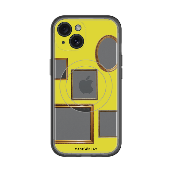 スリムプロテクションプレミアムケース with MagSafe［ Photo Frames - Yellow ］