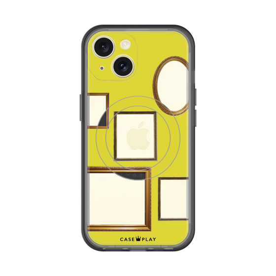 スリムプロテクションプレミアムケース with MagSafe［ Photo Frames - Yellow ］