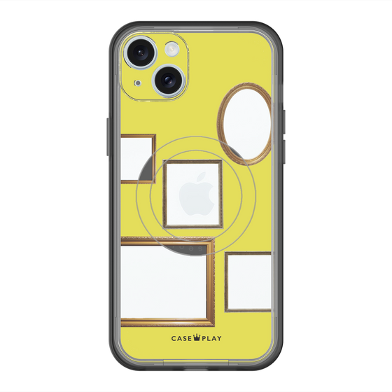 スリムプロテクションプレミアムケース with MagSafe［ Photo Frames - Yellow ］