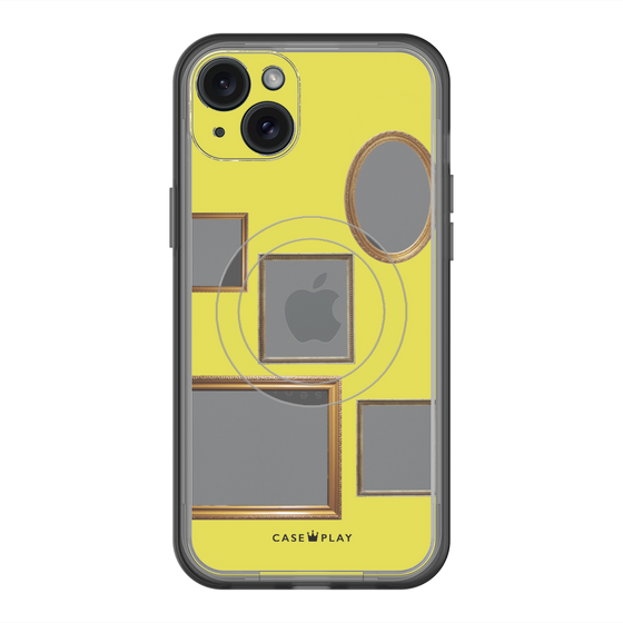 スリムプロテクションプレミアムケース with MagSafe［ Photo Frames - Yellow ］