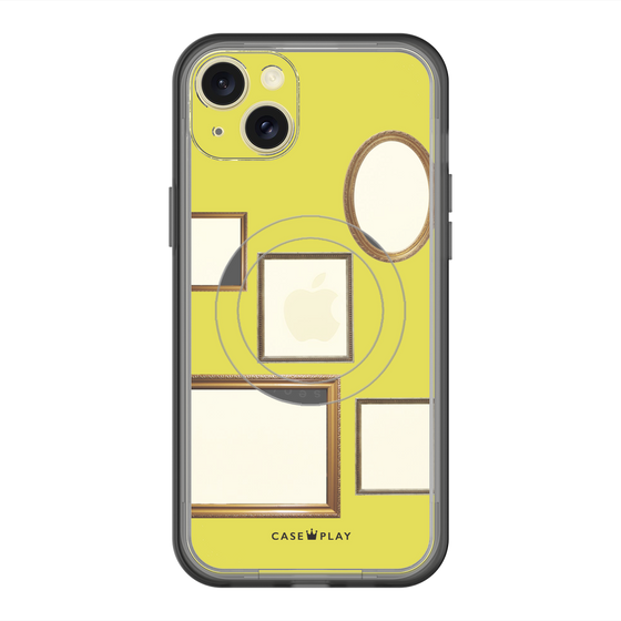 スリムプロテクションプレミアムケース with MagSafe［ Photo Frames - Yellow ］
