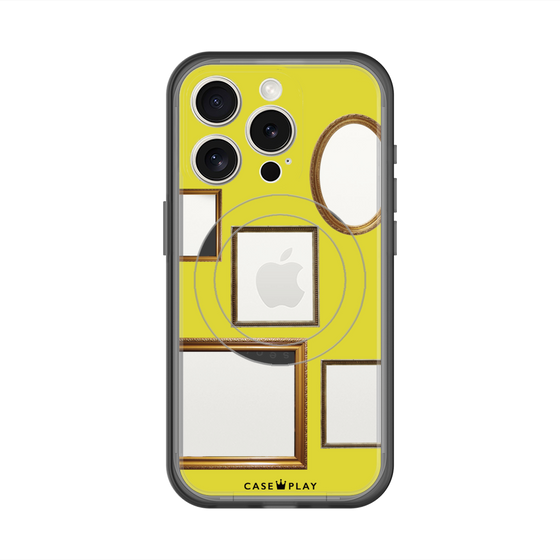 スリムプロテクションプレミアムケース with MagSafe［ Photo Frames - Yellow ］