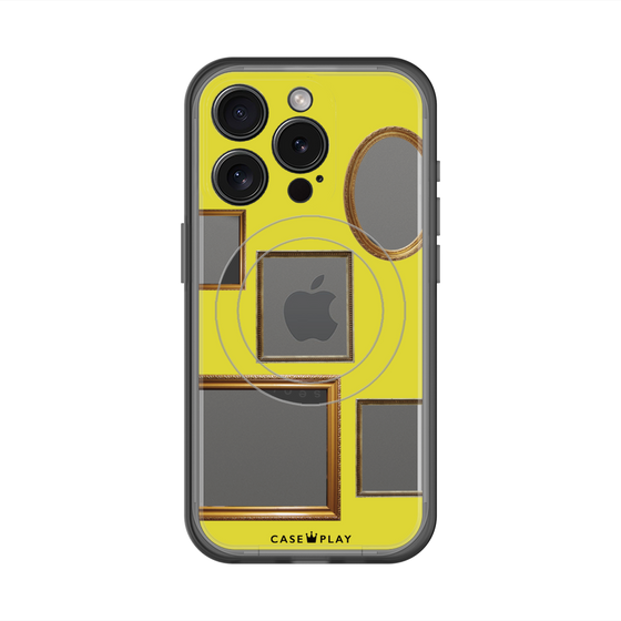 スリムプロテクションプレミアムケース with MagSafe［ Photo Frames - Yellow ］
