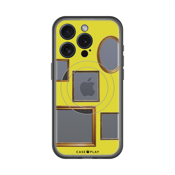 スリムプロテクションプレミアムケース with MagSafe［ Photo Frames - Yellow ］