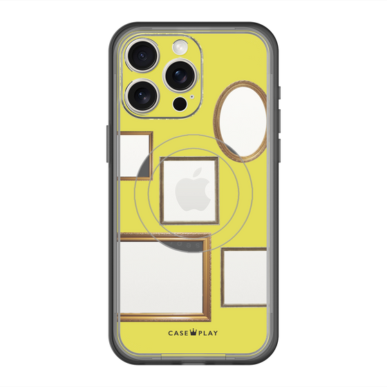 スリムプロテクションプレミアムケース with MagSafe［ Photo Frames - Yellow ］