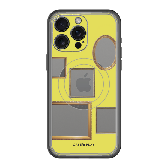 スリムプロテクションプレミアムケース with MagSafe［ Photo Frames - Yellow ］