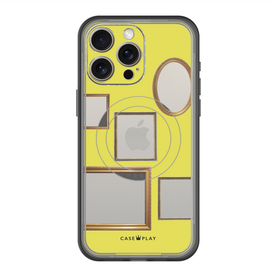 スリムプロテクションプレミアムケース with MagSafe［ Photo Frames - Yellow ］