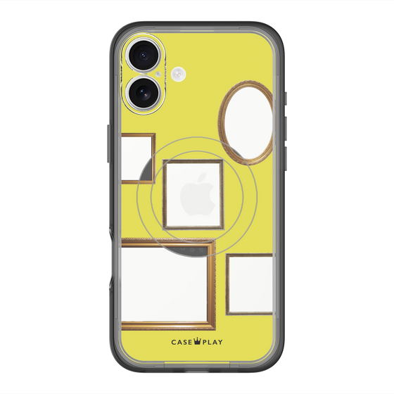 スリムプロテクションプレミアムケース with MagSafe［ Photo Frames - Yellow ］