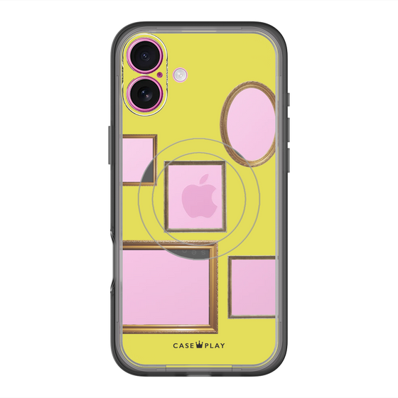 スリムプロテクションプレミアムケース with MagSafe［ Photo Frames - Yellow ］