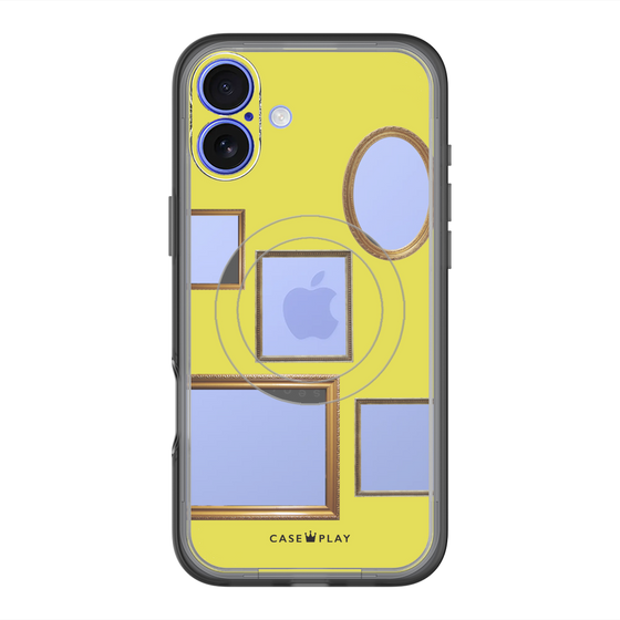スリムプロテクションプレミアムケース with MagSafe［ Photo Frames - Yellow ］