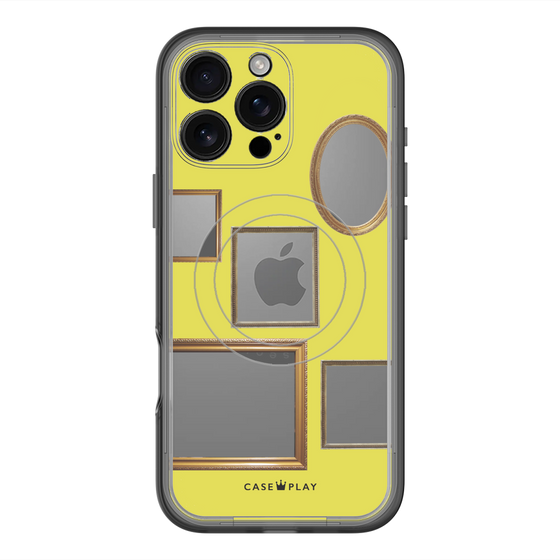 スリムプロテクションプレミアムケース with MagSafe［ Photo Frames - Yellow ］