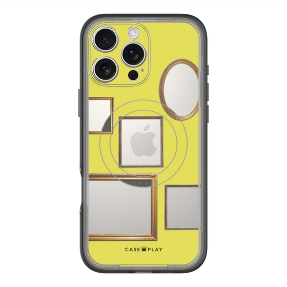 スリムプロテクションプレミアムケース with MagSafe［ Photo Frames - Yellow ］