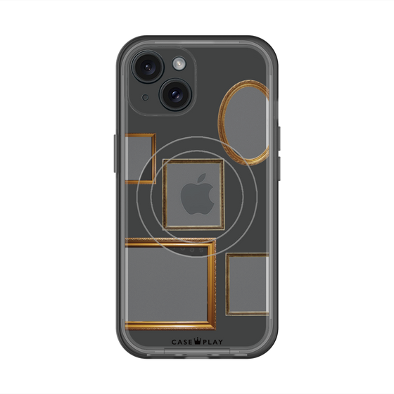 スリムプロテクションプレミアムケース with MagSafe［ Photo Frames - Gray ］