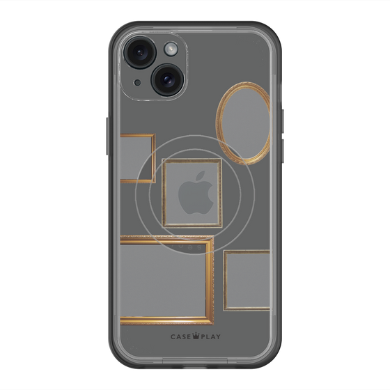 スリムプロテクションプレミアムケース with MagSafe［ Photo Frames - Gray ］