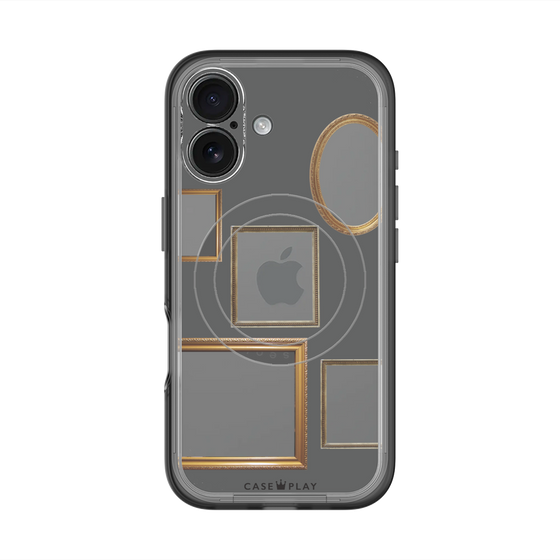 スリムプロテクションプレミアムケース with MagSafe［ Photo Frames - Gray ］