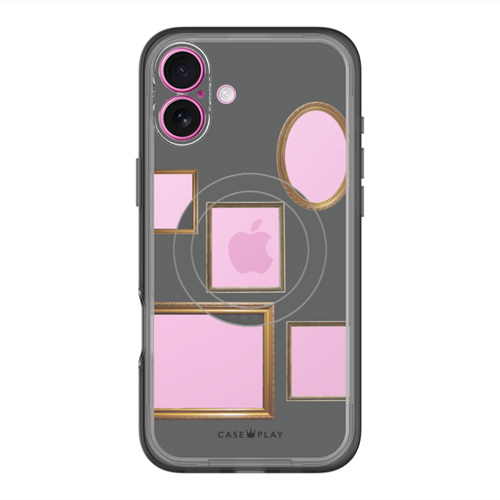 スリムプロテクションプレミアムケース with MagSafe［ Photo Frames - Gray ］