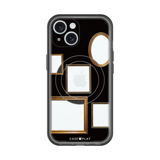 スリムプロテクションプレミアムケース with MagSafe［ Photo Frames - Black ］