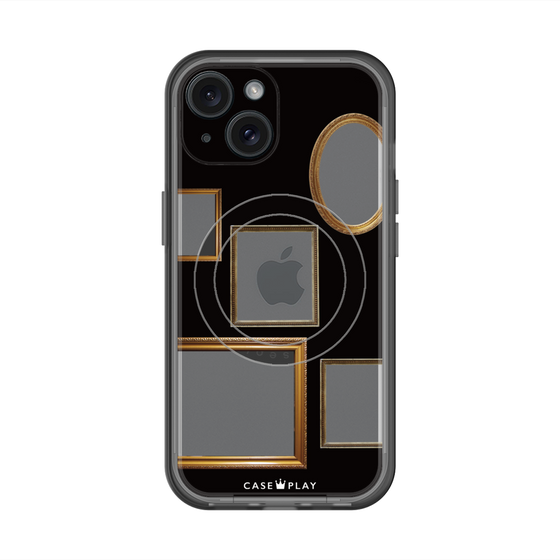 スリムプロテクションプレミアムケース with MagSafe［ Photo Frames - Black ］