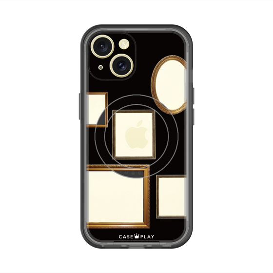 スリムプロテクションプレミアムケース with MagSafe［ Photo Frames - Black ］