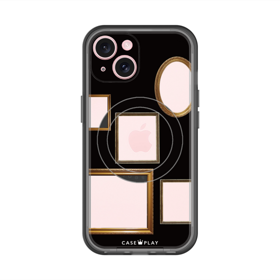 スリムプロテクションプレミアムケース with MagSafe［ Photo Frames - Black ］
