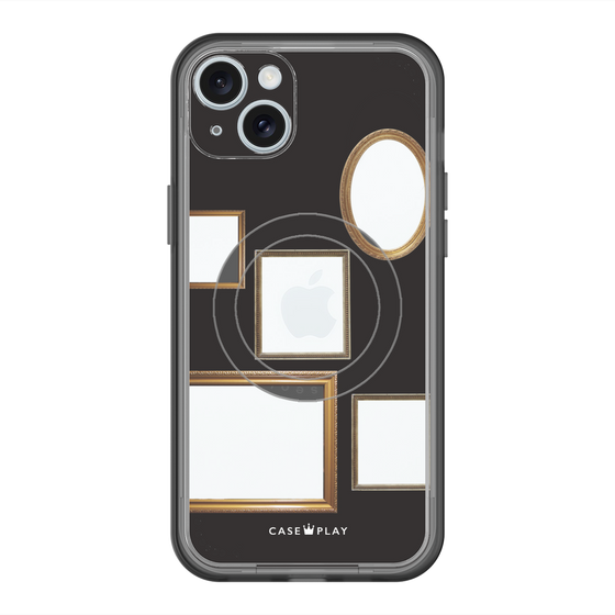 スリムプロテクションプレミアムケース with MagSafe［ Photo Frames - Black ］