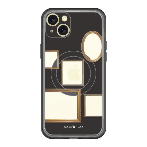 スリムプロテクションプレミアムケース with MagSafe［ Photo Frames - Black ］