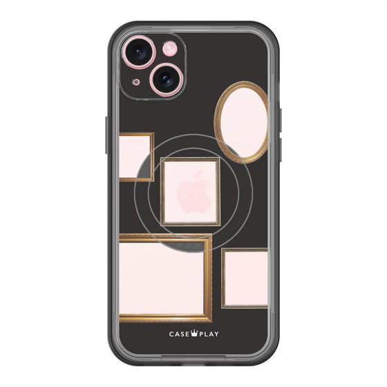 スリムプロテクションプレミアムケース with MagSafe［ Photo Frames - Black ］