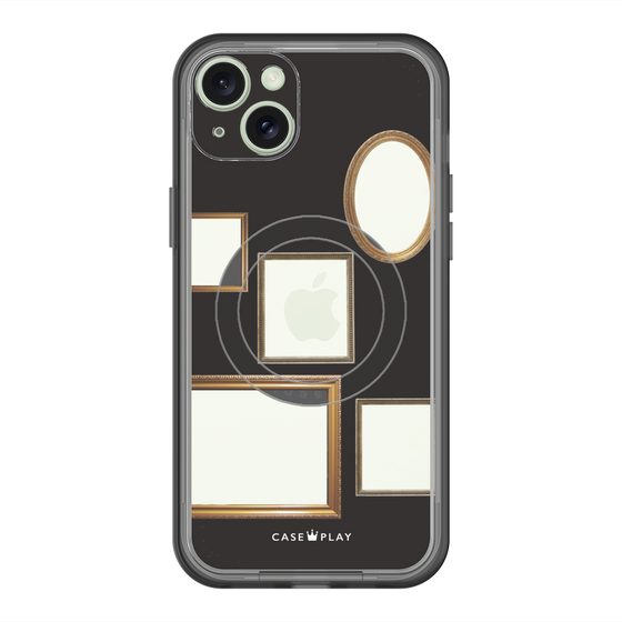 スリムプロテクションプレミアムケース with MagSafe［ Photo Frames - Black ］