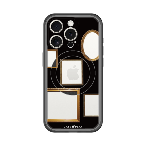 スリムプロテクションプレミアムケース with MagSafe［ Photo Frames - Black ］
