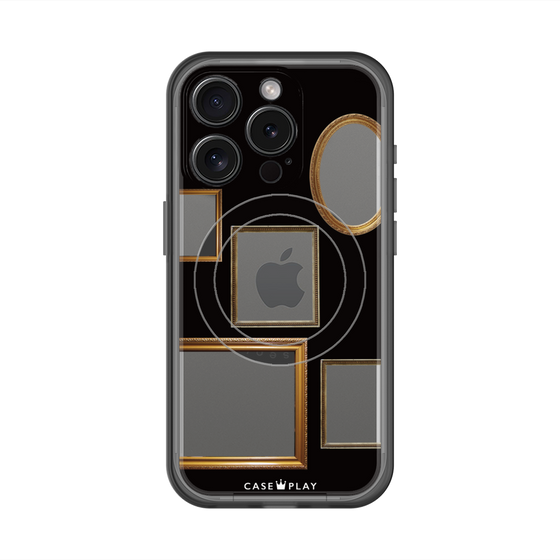 スリムプロテクションプレミアムケース with MagSafe［ Photo Frames - Black ］