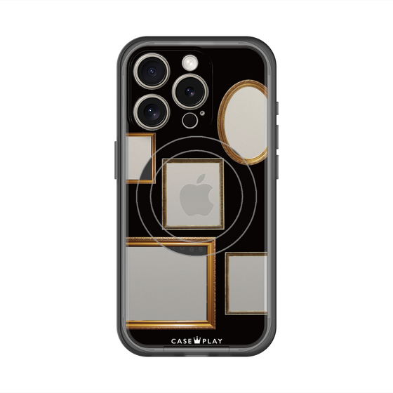 スリムプロテクションプレミアムケース with MagSafe［ Photo Frames - Black ］