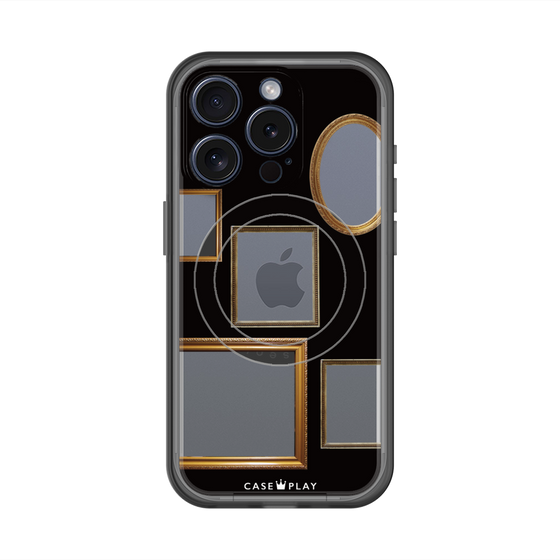 スリムプロテクションプレミアムケース with MagSafe［ Photo Frames - Black ］
