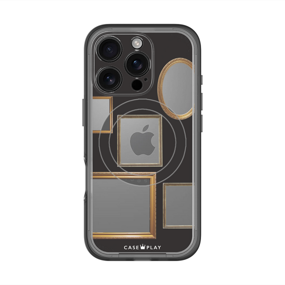 スリムプロテクションプレミアムケース with MagSafe［ Photo Frames - Black ］