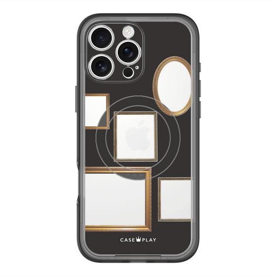 スリムプロテクションプレミアムケース with MagSafe［ Photo Frames - Black ］