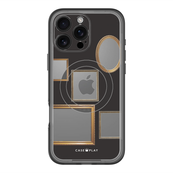 スリムプロテクションプレミアムケース with MagSafe［ Photo Frames - Black ］