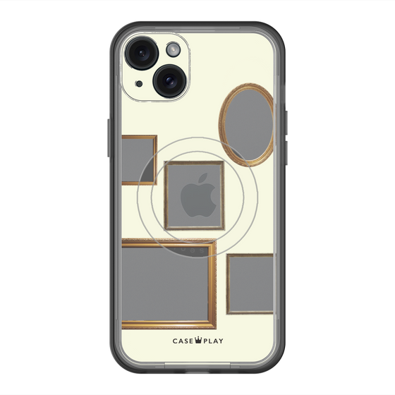 スリムプロテクションプレミアムケース with MagSafe［ Photo Frames - Ivory ］