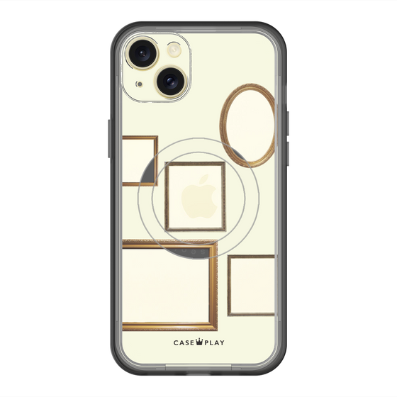 スリムプロテクションプレミアムケース with MagSafe［ Photo Frames - Ivory ］