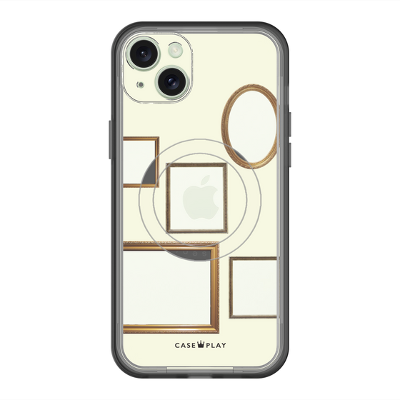 スリムプロテクションプレミアムケース with MagSafe［ Photo Frames - Ivory ］