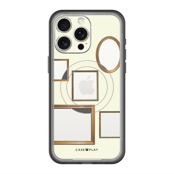 スリムプロテクションプレミアムケース with MagSafe［ Photo Frames - Ivory ］