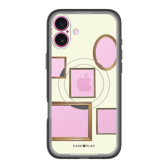 スリムプロテクションプレミアムケース with MagSafe［ Photo Frames - Ivory ］
