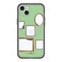 スリムプロテクションプレミアムケース with MagSafe［ Photo Frames - Light Green ］