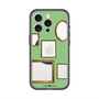 スリムプロテクションプレミアムケース with MagSafe［ Photo Frames - Light Green ］
