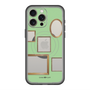 スリムプロテクションプレミアムケース with MagSafe［ Photo Frames - Light Green ］
