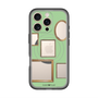 スリムプロテクションプレミアムケース with MagSafe［ Photo Frames - Light Green ］
