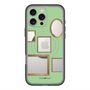 スリムプロテクションプレミアムケース with MagSafe［ Photo Frames - Light Green ］