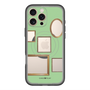 スリムプロテクションプレミアムケース with MagSafe［ Photo Frames - Light Green ］