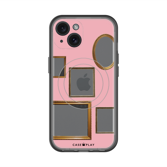 スリムプロテクションプレミアムケース with MagSafe［ Photo Frames - Pink ］