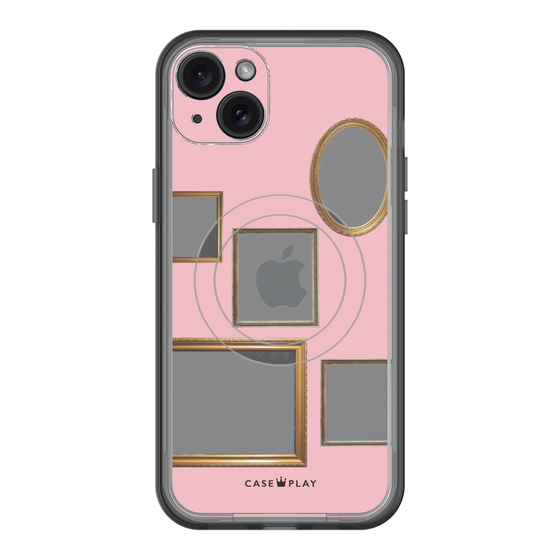 スリムプロテクションプレミアムケース with MagSafe［ Photo Frames - Pink ］