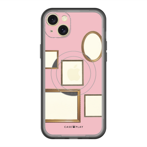 スリムプロテクションプレミアムケース with MagSafe［ Photo Frames - Pink ］